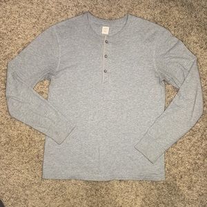 Mens J.Crew Grey Henley